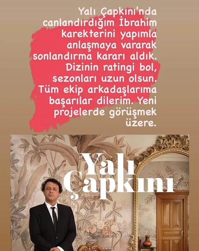 Cansu Firinci instagram post after leaving Yali Capkini Series. - Turkish World